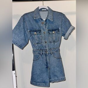 Denim Romper